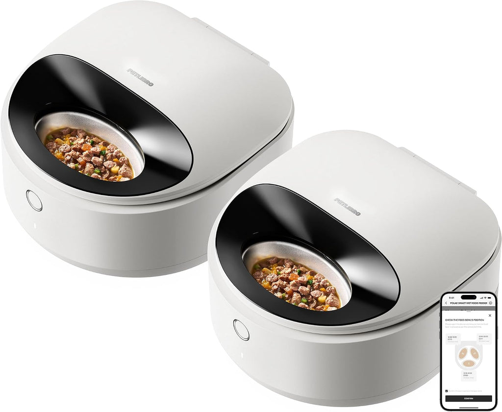 PETLIBRO Automatic Cat Feeder Wet Food with 2024 V1 Version Stainless Steel Bowl, Refrigerated 3 Fresh Meals for 3 Days, App-Controlled Pet Food Dispenser, Easy to Clean